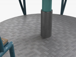 Roundabout Bench 02 3D मॉडल