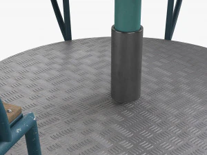 Roundabout Bench 02 3D Model