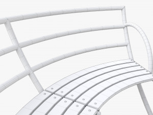 Roundabout Bench 02 3D मॉडल