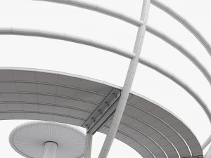 Roundabout Bench 02 3D Model