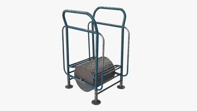 Running Iron Drum 3D Model .c4d .max .obj .3ds .fbx .stl .blend 