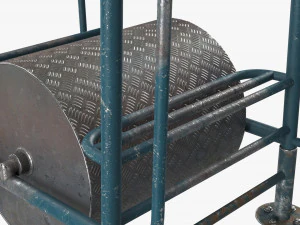 Tambor de Ferro Correndo Modelo 3D