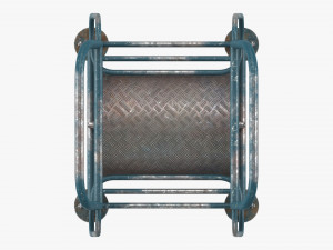 Running Iron Drum 3D Model