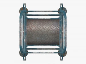 Tambor de Ferro Correndo Modelo 3D