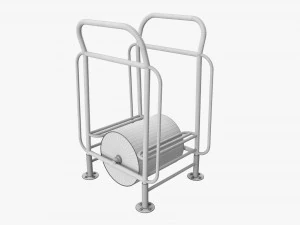 Tambor de Ferro Correndo Modelo 3D