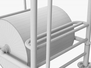 Tambor de Ferro Correndo Modelo 3D