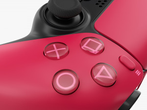 Sony Playstation 5 Dualsense Controller Cosmic Red 3Dモデル