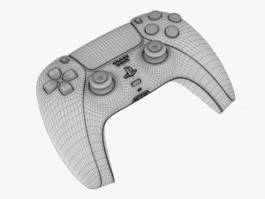 Контролер Sony Playstation 5 Dualsense Cosmic Red 3D Модель