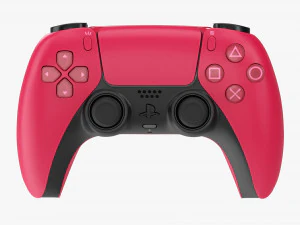Sony Playstation 5 Dualsense Controller Cosmic Red With Box 3D Model