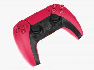 Sony Playstation 5 Dualsense Controller Cosmic Red With Box 3D Model