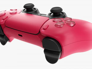 Sony Playstation 5 Dualsense Controller Cosmic Red With Box 3D Model