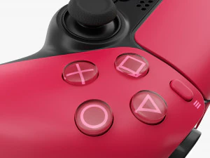 Sony Playstation 5 Dualsense Controller Cosmic Red With Box 3D Model