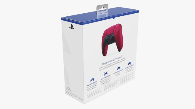 Sony Playstation 5 Dualsense Controller Cosmic Red With Box 3D Model in  Computer 3DExport