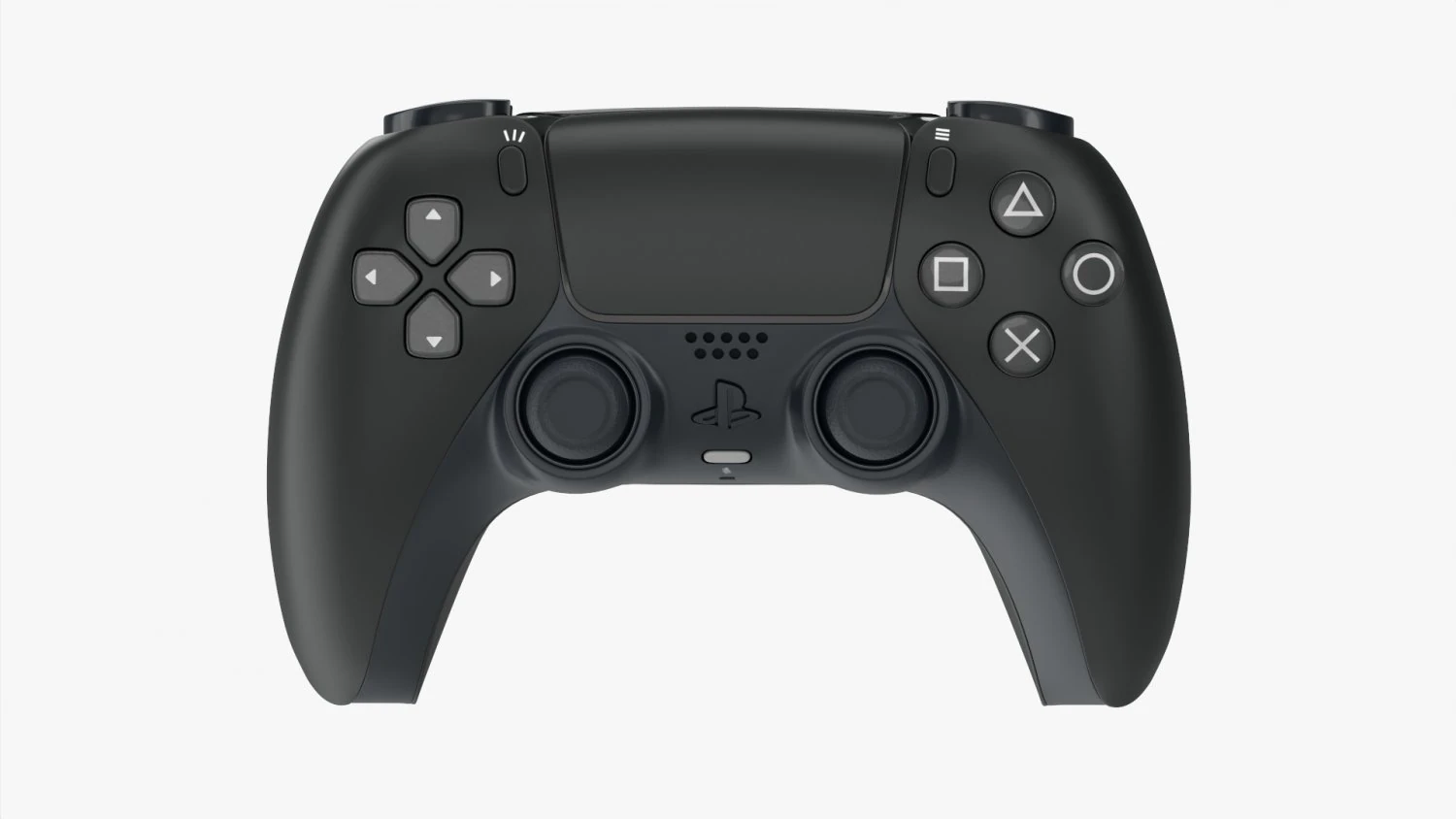 Sony Playstation 5 Dualsense Controller Midnight Black 3D Model .c4d .max .obj .3ds .fbx .stl .blend 