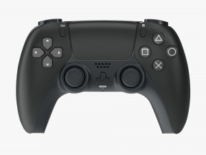 Sony Playstation 5 Dualsense Controller Midnight Black 3D Model