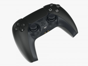 Sony Playstation 5 Dualsense Controller Midnight Black 3D 模型