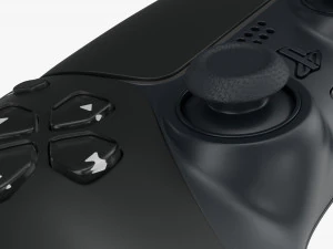 Sony Playstation 5 Dualsense Controller Midnight Black 3D Model