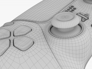 Sony Playstation 5 Dualsense Controller Midnight Black 3D 模型