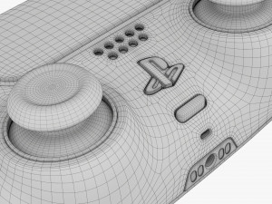 Sony Playstation 5 Dualsense Controller Midnight Black 3D 模型