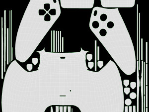 Sony Playstation 5 Dualsense Controller Midnight Black 3D 模型