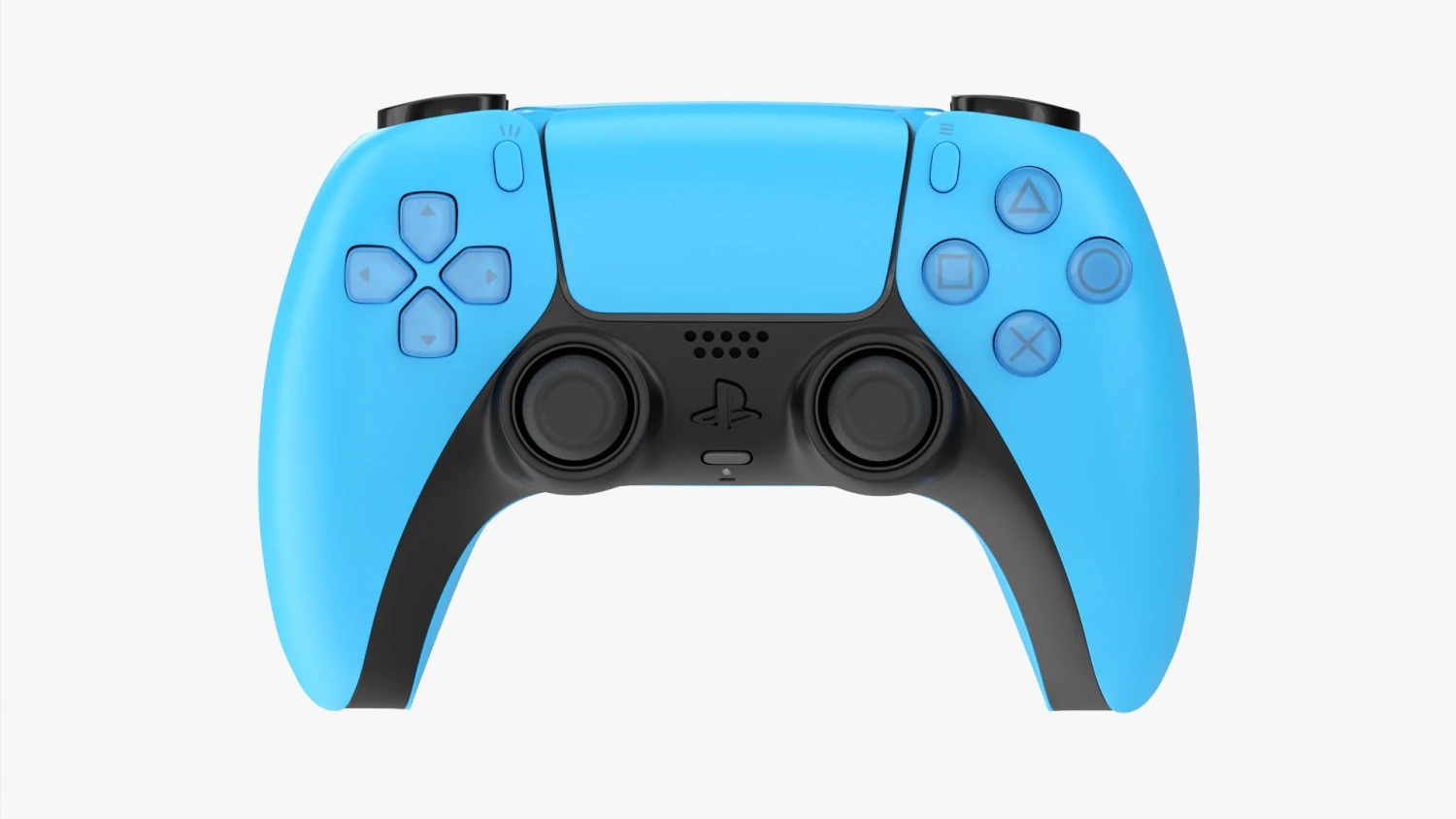 Sony Playstation 5 Dualsense Controller Starlight Blue 3D Model .c4d .max .obj .3ds .fbx .stl .blend 