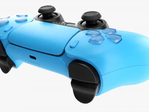 Sony Playstation 5 Dualsense Controller Starlight Blue 3D Model