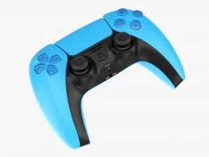 Sony Playstation 5 Dualsense Controller Starlight Blue 3D Model
