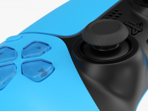 Sony Playstation 5 Dualsense Controller Starlight Blue 3D Модель