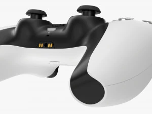 Sony Playstation 5 Dualsense Controller White 3D Model
