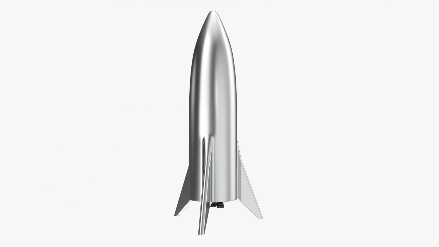 Space Rocket 3D Model .c4d .max .obj .3ds .fbx .stl .blend 