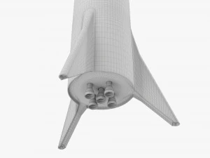 Space Rocket 3D Model