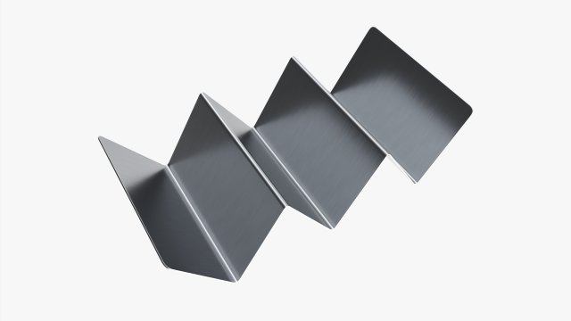 Stainless Steel Taco Holder 3Dモデル .c4d .max .obj .3ds .fbx .stl .blend 