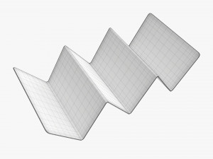 Stainless Steel Taco Holder 3Dモデル