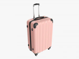 Suitcase Hardshell Large On Wheels 3D Model