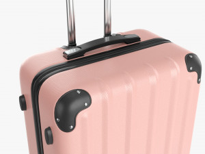 Suitcase Hardshell Large On Wheels 3D 모델