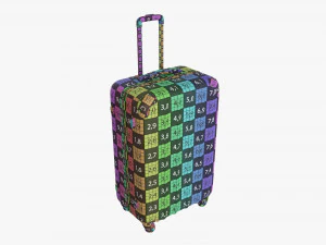 Suitcase Hardshell Large On Wheels 3D Model