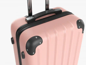 スーツケース ハードシェル ミディアム ホイール付き 3Dモデル