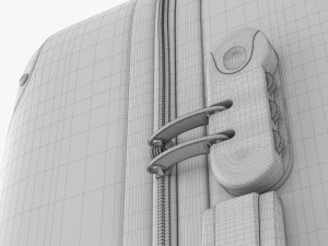 スーツケース ハードシェル ミディアム ホイール付き 3Dモデル