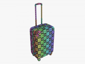 Suitcase Hardshell Medium On Wheels Modelo 3D