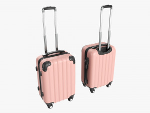 Suitcase Hardshell Small On Wheels 3D Model