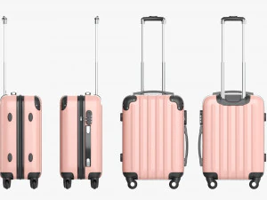 Suitcase Hardshell Small On Wheels 3D Model
