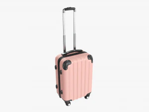 Suitcase Hardshell Small On Wheels 3D Model