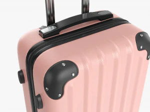 Suitcase Hardshell Small On Wheels 3D Model