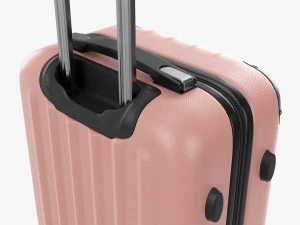 Suitcase Hardshell Small On Wheels 3D Model