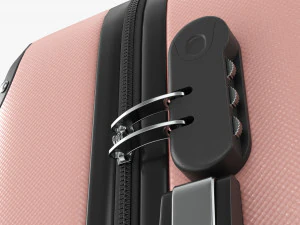 Suitcase Hardshell Small On Wheels 3D Model