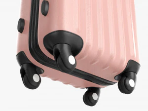 Suitcase Hardshell Small On Wheels 3D Model