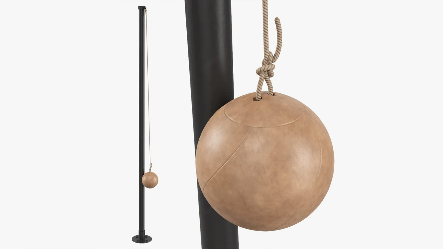 Tetherball 01 3D Model .c4d .max .obj .3ds .fbx .stl .blend 