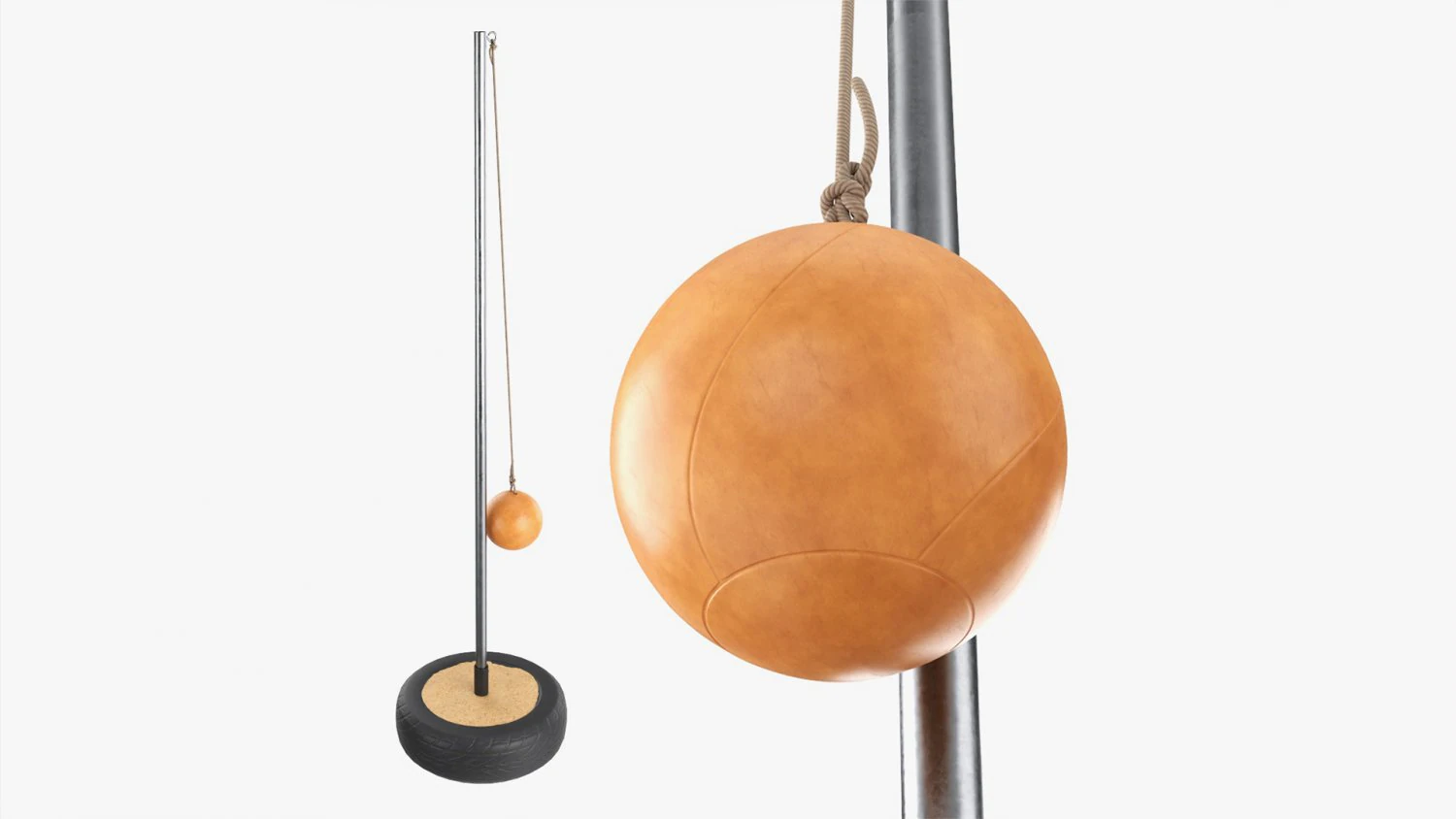 Tetherball 02 3D Model .c4d .max .obj .3ds .fbx .stl .blend