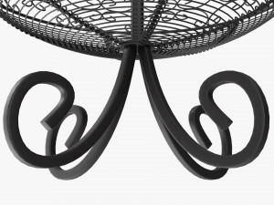 Three Tier Display Basket With Legs 3Dモデル
