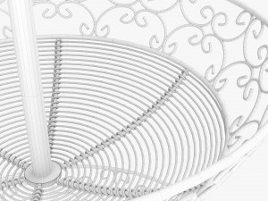 Three Tier Display Basket With Legs 3Dモデル